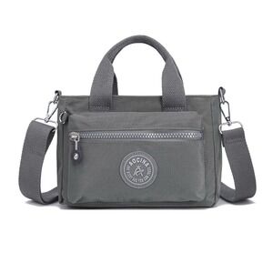 Mini Tote Bag with Multi Pockets Small Crossbody Bags for Women Nylon Printed...